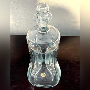 MCM | Kastrup Holmegaard | Kluk Kluk Clear Glass Decanter | Denmark | 1960’s